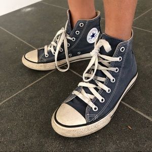 Girls Blue Converse Chuck Taylor All Star High Top